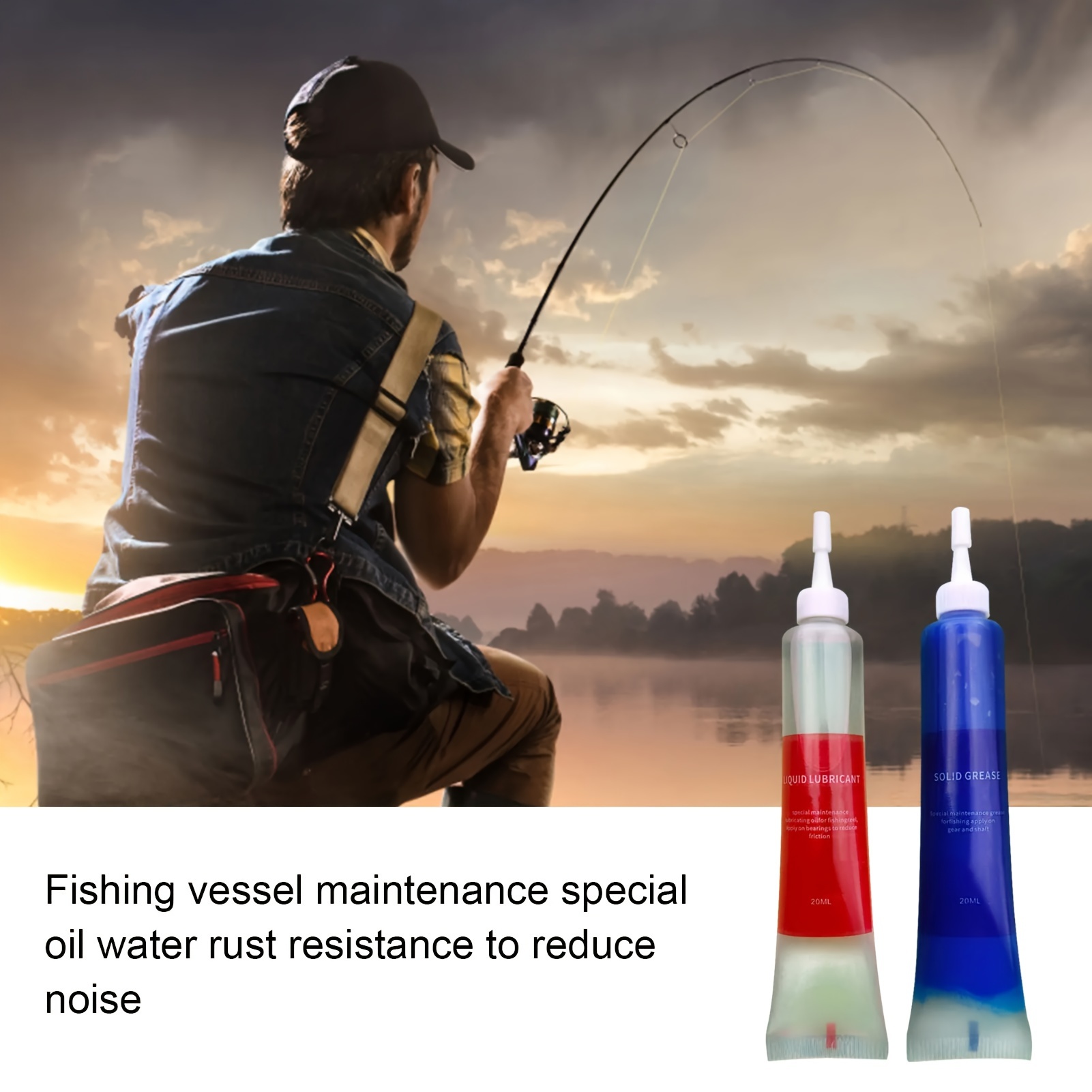Reel Cover - 4pcs Kit Perawatan Roda Pancing, Pelumas
