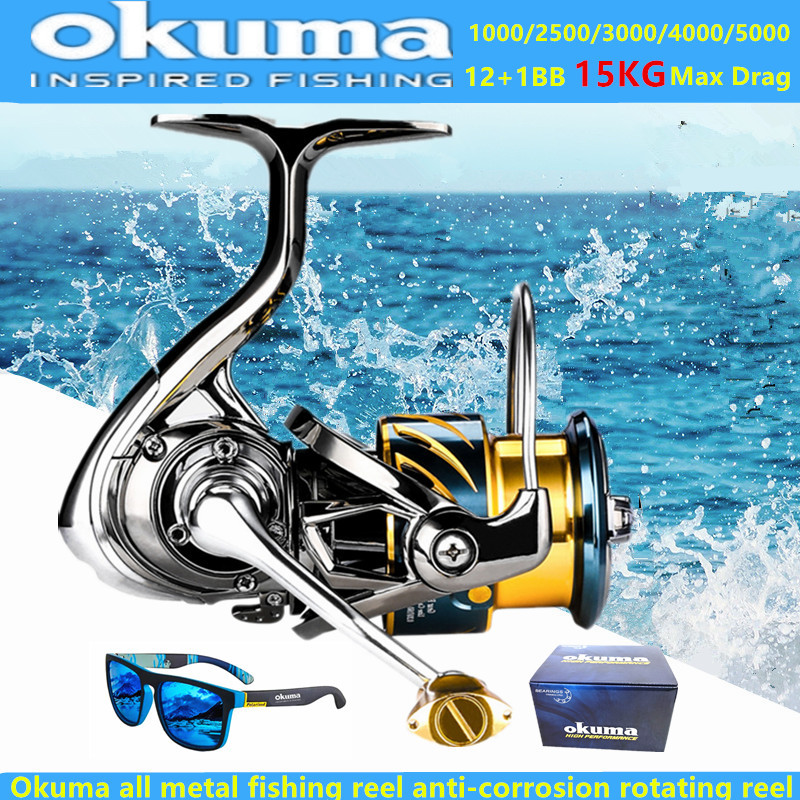 Okuma Reel Pancing Logam Penuh - Surf Reel ulasan dan harga